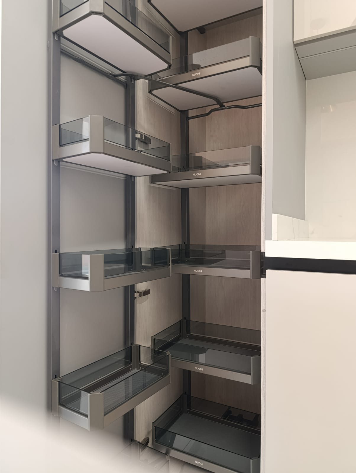 Organizador extraíble tipo alacena en cocina Altaviza